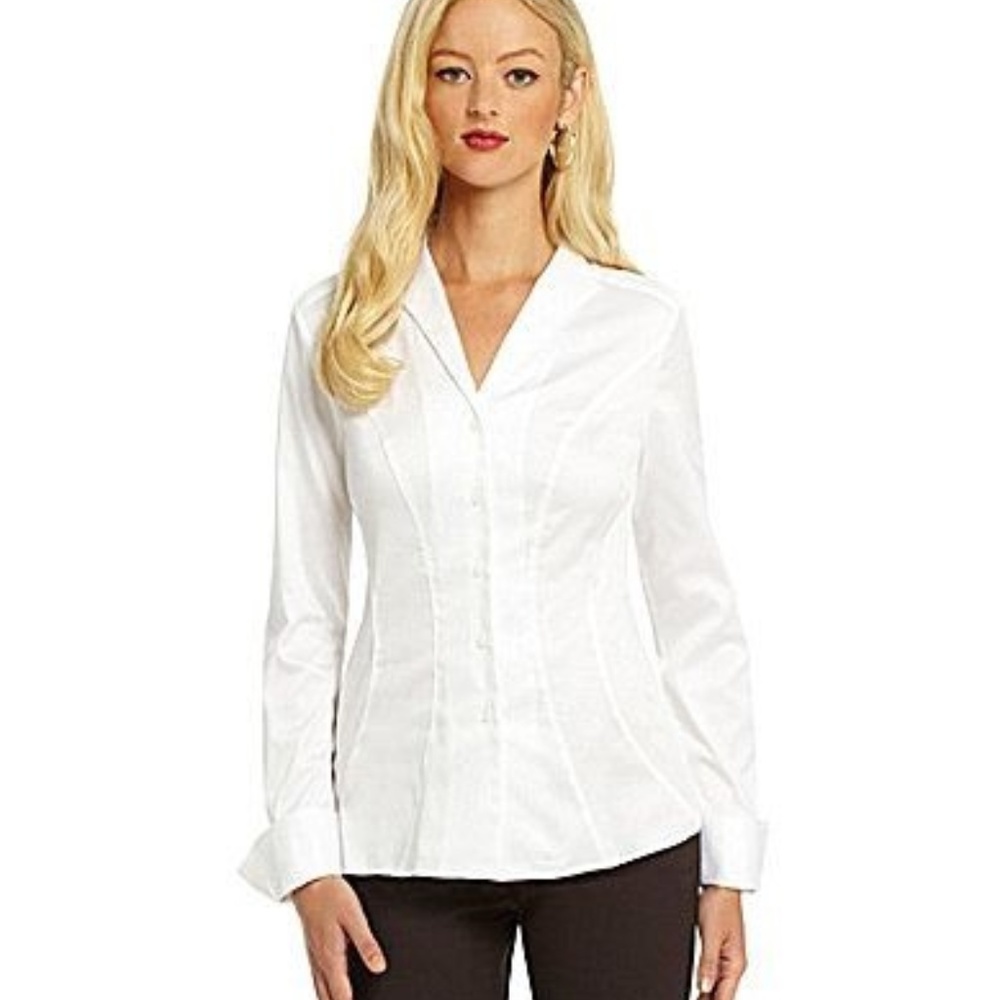 Antonio Melani White Iggy Blouse, Medium